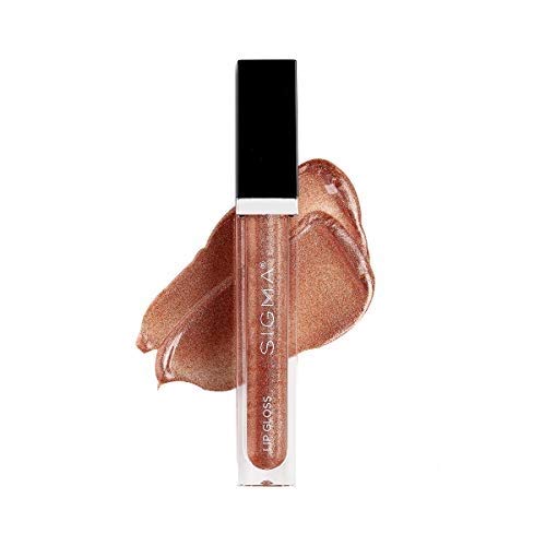 Sigma Beauty Хидратиращ Лъскав Оцветени гланц за устни Shimmer - Леко Трептене на Розово дърво - Хидратиращ, блестящ, Нелипкий блясък за устни - Нанасяйте самостоятелно или В?