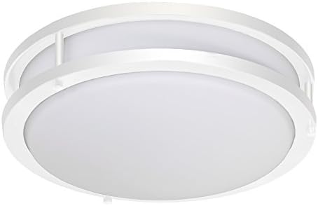 Модерен през цялата led тавана лампа Jesco Lighting CM403S-30Wh 3000K със стъклен абажуром, Бял, 12
