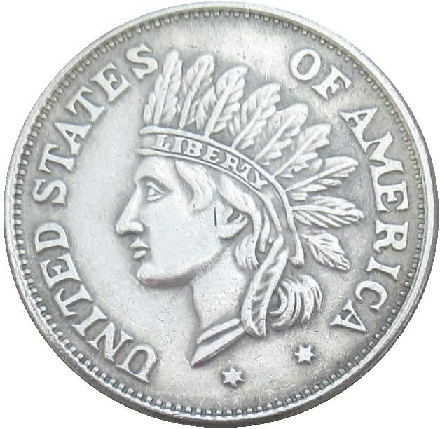 Възпоменателна монета на стойност 1 щатски долар 1851 г. в Чуждестранна Копия, сребърно покритие