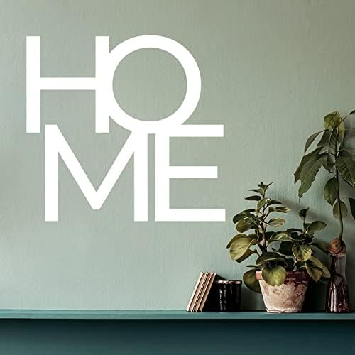 Vinyl Стикер на стената - Home - 13 x 14 - Модерен Скъпа Вдъхновяваща Стикер с Положителна Цитат за Домашна