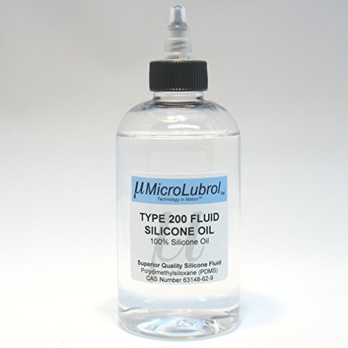 MicroLubrol 200 Течно Чисто Силиконово масло Полидиметилсилоксановое (PDMS) вискозитет 350 сантистоков (CST), бутилката е на 8 унции