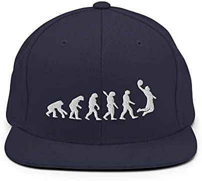 Забавна Еволюция на Баскетболист, на Бродирани бейзболна шапка възстановяване на предишното положение, Подарък за Баскетболния Любов Тъмно Син