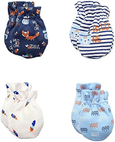 Комплект детски Варежек и шапки за еднократна употреба за новородени, Ръкавици и ръкавици без драскотини за