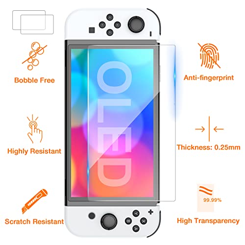 Комплект аксесоари Mooroer Switch OLED 27 в 1 за Nintendo Switch OLED Модел 2021, Подаръчен Комплект за OLED