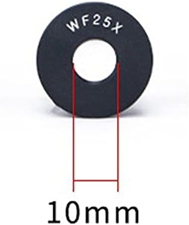 Размер на инсталационния фокусиращ биологичен микроскоп WF25X 23,2 мм, очите фокусиращ 9 мм (Цвят: черен)