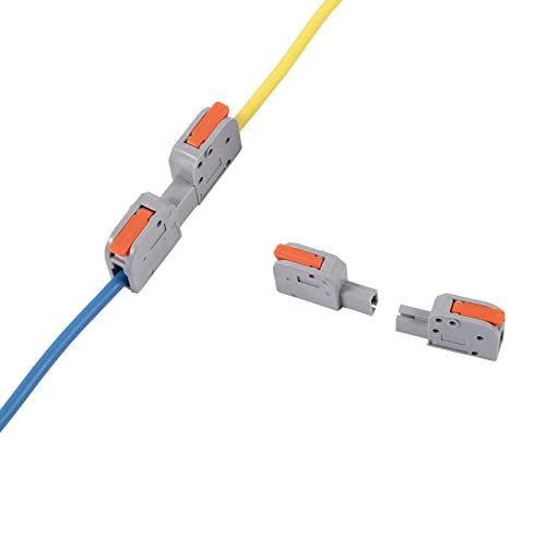 20 БРОЯ Сменяеми Конектори за кабели AWG 24-12, които Предпазват ръката Съединители за кабели с 1 Проводник,