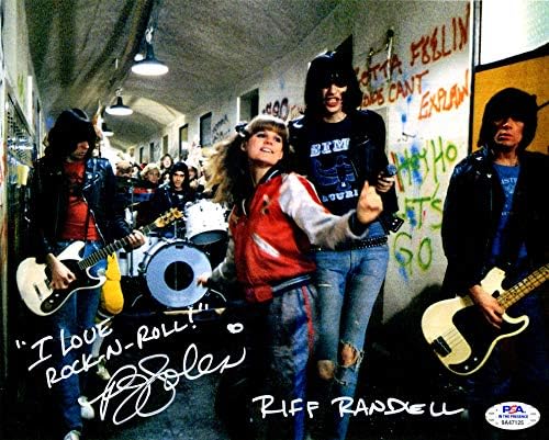 PJ Soles, с автограф и надпис 8x10 снимка рок-н-ролльной гимназия PSA the Ramones