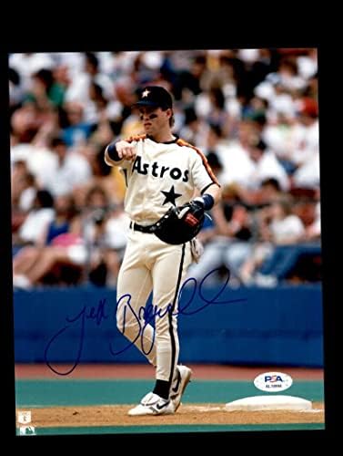 Джеф Бэгвелл PSA ДНК Подписа Снимка с Автограф 8x10 Astros - Снимки на MLB С автограф