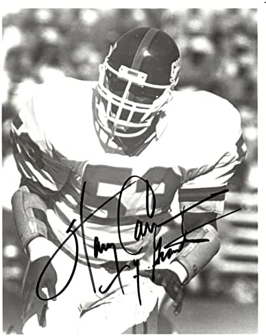 Хари Карсън Ню Йорк Джайентс КОПИТО Подписа Футболен снимка 8x10 - Снимки NFL с автограф