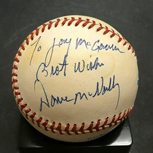 Победител в 20-та игра Дейв Макнелли Ориолз подписа Официален бейзбол AL Baseball - Бейзболни топки с автографи
