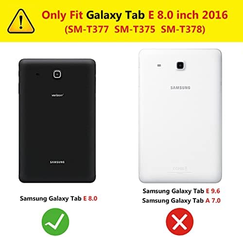 Калъф за таблет Samsung Galaxy Tab E 8,0 см (SM-T375 T377 T378), Въртящи се на 360 градуса Калъф-поставка,