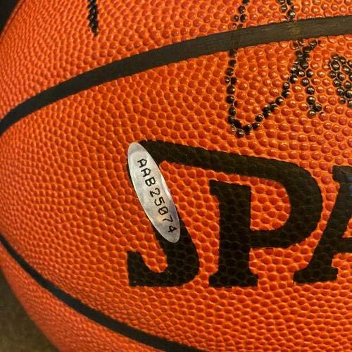 1986-87 Отбор Шампиони на НБА Лос Анджелис Лейкърс е Подписан на баскетболен клуб UDA Upper Deck COA - Баскетболни