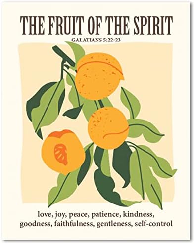 L & B CREATIONS на Стенно изкуство Fruit Of The Spirit - Кристиан Естетичен Декор Флорални Щампи В стила на