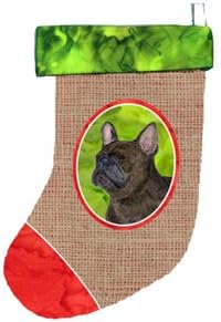 Коледни чорапи за френски булдог Carolin's Treasures SS2031-CS, 11 x 18, Многоцветен