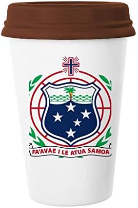 Самоа Океания Национална Емблема На Чаша За Пиене На Кафе Стъклена Керамика Керамична Чаша На Кутията