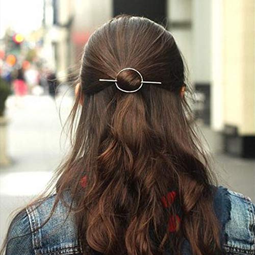 Artio Минималистичные златни аксесоари за коса, латунная шнола за коса, за жени или момичета (злато), свободен