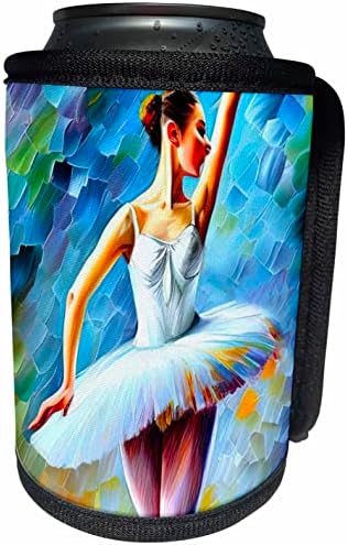 3dRose Ballet Art - Красив танц балерина. Цифров. - Опаковки за бутилки-охладители (cc-374795-1)