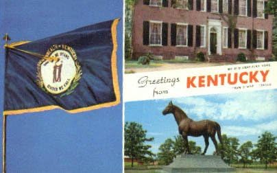 Здравейте от, пощенска Картичка от Кентъки