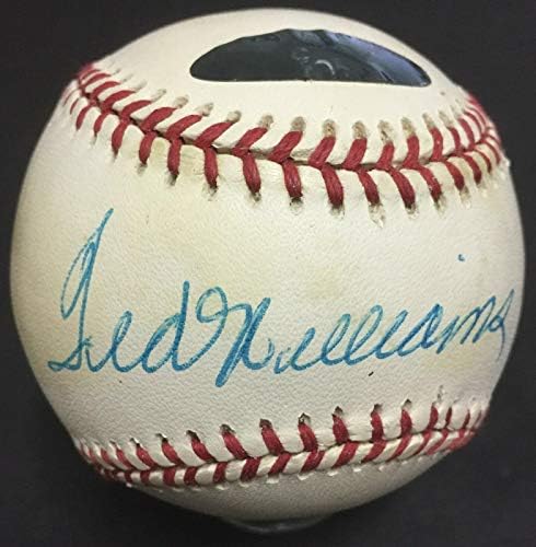 Тед Уилямс е подписал Официален Автограф AL Baseball Red Sox Hof Green Diamond COA - Бейзболни топки с автографи