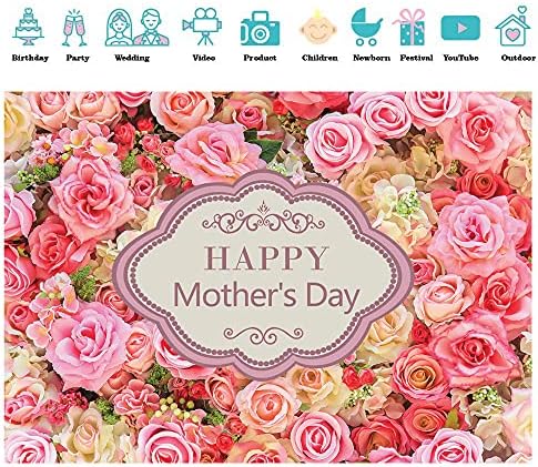 Фон SJOLOON за Деня на Майката, на Фона на майките, Червени Рози, Цветя, Фон за Украса на парти в чест на Деня