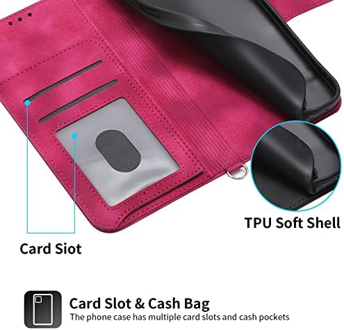 Защитни капаци с панти капак, Съвместим с Samsung Galaxy A14 5G, една Чанта-портфейл с държач за кредитни карти,