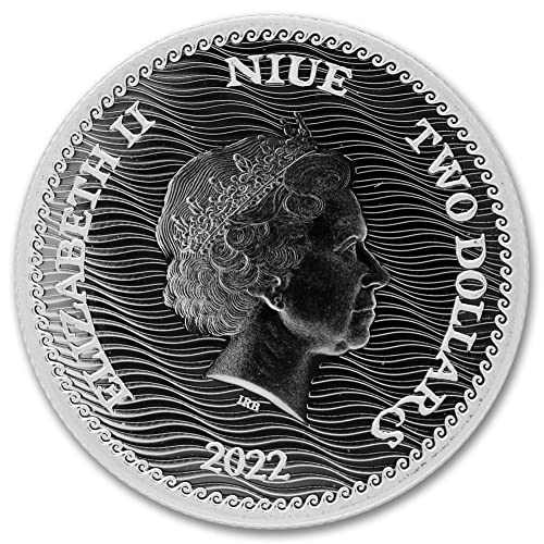 2022 1 унция Сребро памук Джак - Веселия Роджър Официално законно платежно средство на Монетата Брилянт без