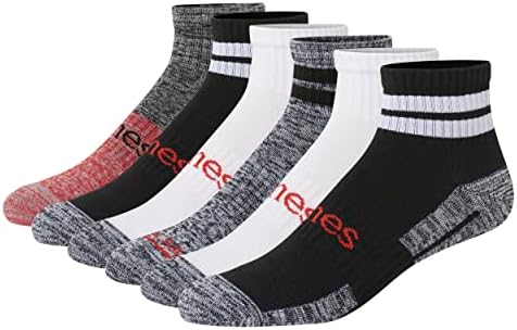 Мъжки чорапи Hanes Originals Ultimate, Чорапи за екипажа, Чорапи на щиколотках и без чорапи, 6 опаковки