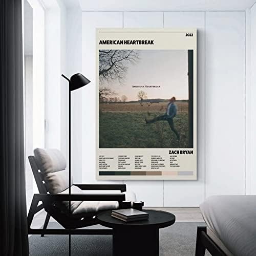 Илинь Зак Брайън Американски Албум Heartbreak Музикален Плакат за Стая Козметична Декоративна Живопис на Платното