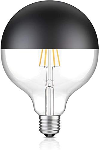 Половината Хром led лампа с нажежаема жичка, крушка с нажежаема жичка с голяма топка G40 G125, led крушка с