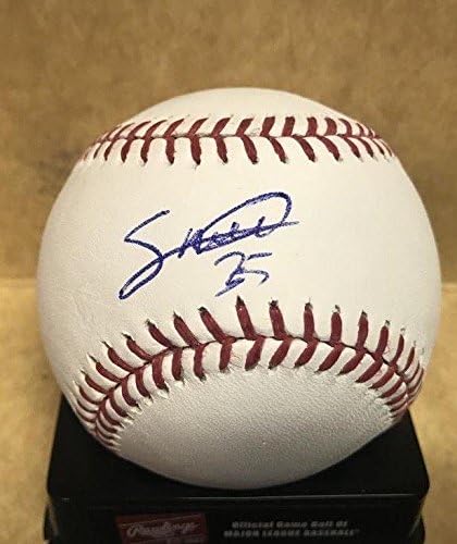 Санди Баэз Детройт Тайгърс С автограф M. l. Baseball W / coa - Бейзболни топки с автографи