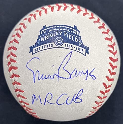 Ърни Банкс, г-н Екземпляр, Подписан Бейзбол лого Wrigley, посветен на 100-годишнината на PSA / Бейзболни топки
