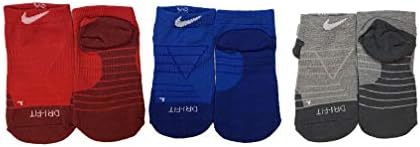 Чорапи Nike Little Kids с мека подплата Dri-FIT, Без да се показва, 3 опаковки