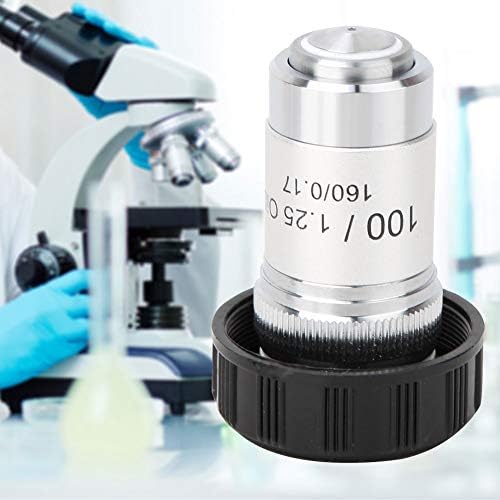 Ахроматический обектив, Цельностальный Компактен Регулируем обектив микроскоп, за да Биологични микроскопи (100x)