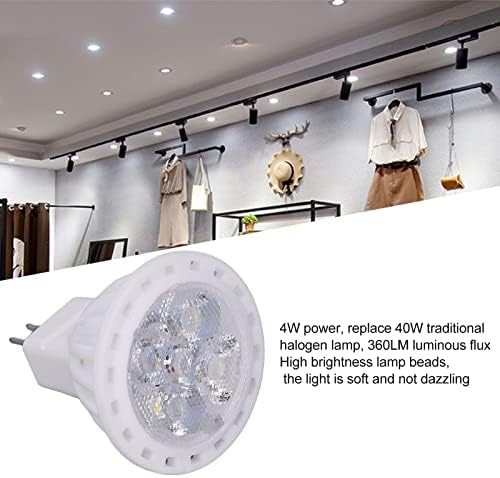 Led лампа FTVOGUE GU4 360 LED Энергосберегающая 4W MR11 LED Track Beads (12V) Бяла светлина