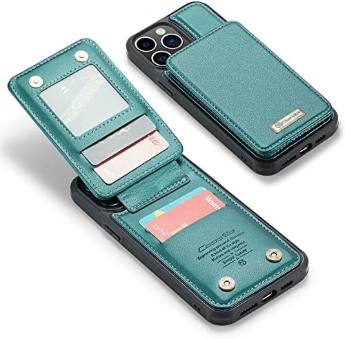 Калъф за iPhone 13 Pro Max с джапанки и държач за карти, една Чанта-Портфейл за iPhone 13 Pro Max с RFID заключване,