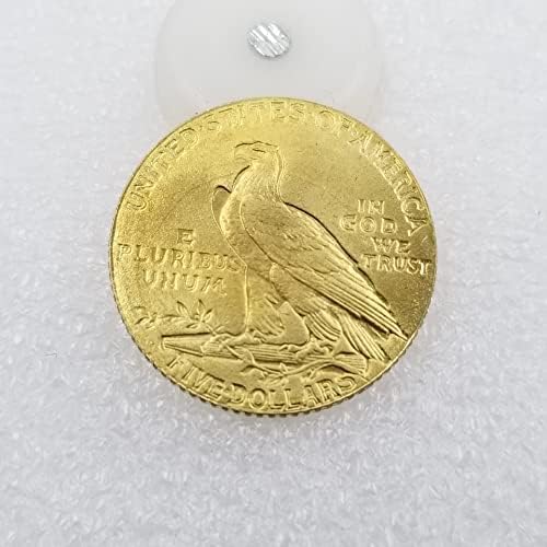 Старинни Занаяти 1911 D Издание на американския индианец, Наполовина Орел 5 Златни Монети Чуждестранни Сребърни