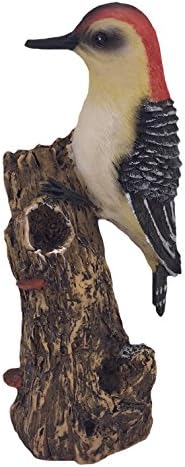 Delton Products Corp Красив кафявоглавата кълвач на дръвче Фигурки на птици с височина 7 см
