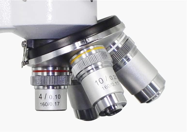 Комплект аксесоари за микроскоп за възрастни 4X, 10X 40X 100X Обектив Микроскоп, Аксесоари за Био-микроскоп,