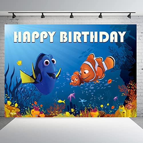 5 * 3 фута Под Морското Фон за Парти по случай рожден Ден, Аксесоари за парти в чест на рождения Ден на Немо,