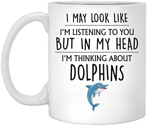 Q. Подарък на делфините в PaddyShops, Чаша с делфина, Забавни Подаръци с Делфина, Любовник на делфини, Подаръци