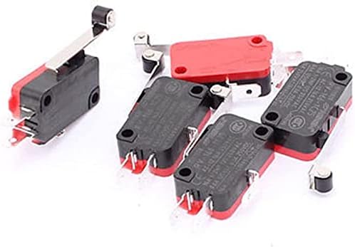 Микропереключатели SHUBIAO 5 бр RV-166-1C25 Тип с микропредельного прекъсвач с дълъг роликовым лост (Цвят: OneColor)