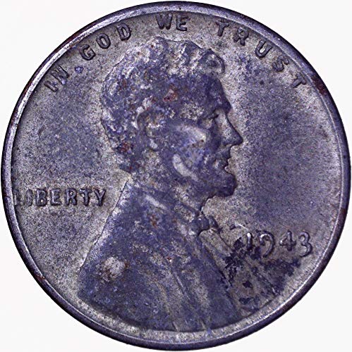 1943 стомана Lincoln Wheat Cent 1C Много деликатна