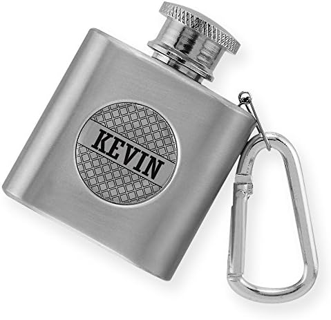 Новост, фляжка MF-G-Кевин Mini 9 размер, сребро, с карабинка