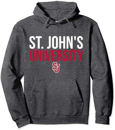 Hoody-Пуловер St. John ' s University Red Storm Stacked с качулка