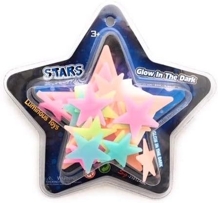 GLOPROZ Цветни Светещи в тъмното звезди на тавана за декор спални малки деца, Наклеиваемые на Светещи стени