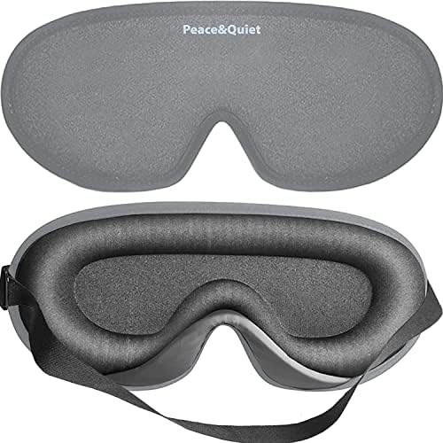 PQ 3D Маска за сън, за почивка на очите - Contour Светозащитная маска за сън, за жени и мъже, лека и мека маска-козирка
