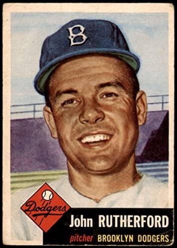 1953 Topps 137 Джон Ръдърфорд Бруклин Доджърс (Бейзбол карта) VG Dodgers
