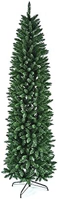 Коледно Дърво-Молив YIMODA дължина 7,5 метра, с Изкуствена Коледна Елха-Молив с Железни Крака, Остри Държач