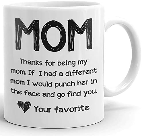 Забавни Подаръци под формата на Чаши за мама, Благодаря, Че Си Ми майка, ме Удари Го По лицето, Смешни най-Добрите