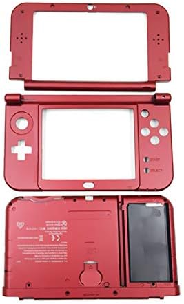 Нов за New3DSXL Корпус Корпус 3 бр Червен Цвят, Замяна, за преносима игрова конзола Nintendo New 3DS XL ЩЕ 3DSXL,